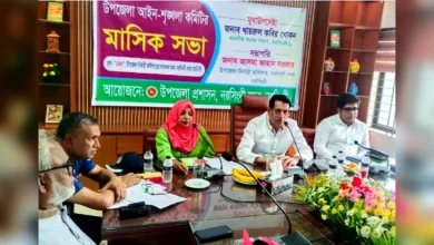 নরসিংদী সদরে আইন-শৃঙ্খলা কমিটির মাসিক সভা অনুষ্ঠিত