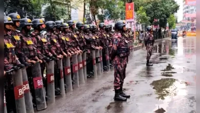 নয়াপল্টনে প্রধানমন্ত্রীর নিরাপত্তায় বিজিবি মোতায়েন
