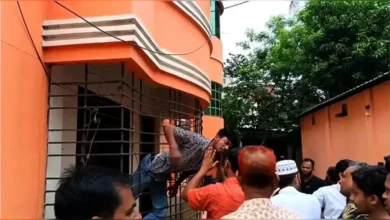 পালানোর সময় গ্রিলে আটকে গেল চোর!