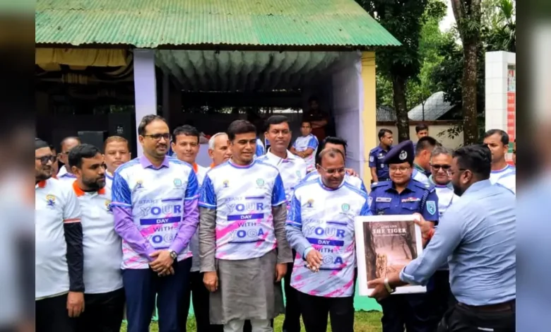 ভারতীয় হাই কমিশনের উদ্যোগে পঞ্চগড়ে ইয়োগা রানআপ অনুষ্ঠিত