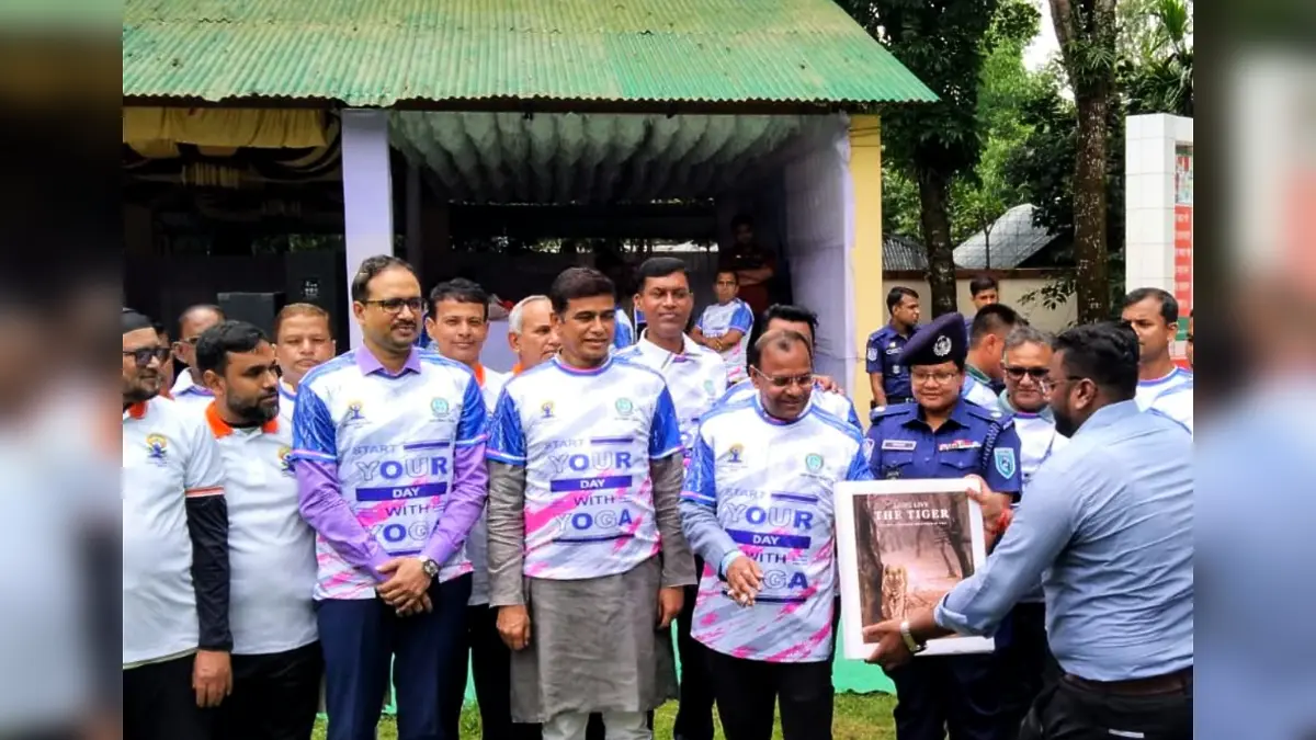 ভারতীয় হাই কমিশনের উদ্যোগে পঞ্চগড়ে ইয়োগা রানআপ অনুষ্ঠিত