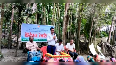 পিরোজপুরে শিশু ও নারী উন্নয়নে জেলা তথ্য অফিসের সচেতনতামূলক উঠান বৈঠক।