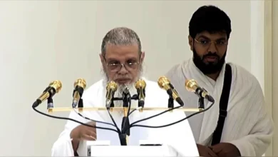 পবিত্র হজের খুতবা শুরু
