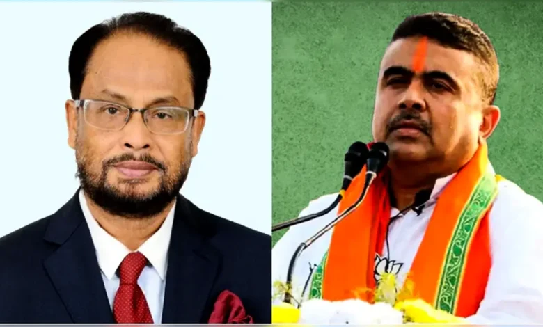 জিএম কাদেরের অভিনন্দন পেলেন পশ্চিমবঙ্গের মুখ্যমন্ত্রী শুভেন্দু অধিকারী