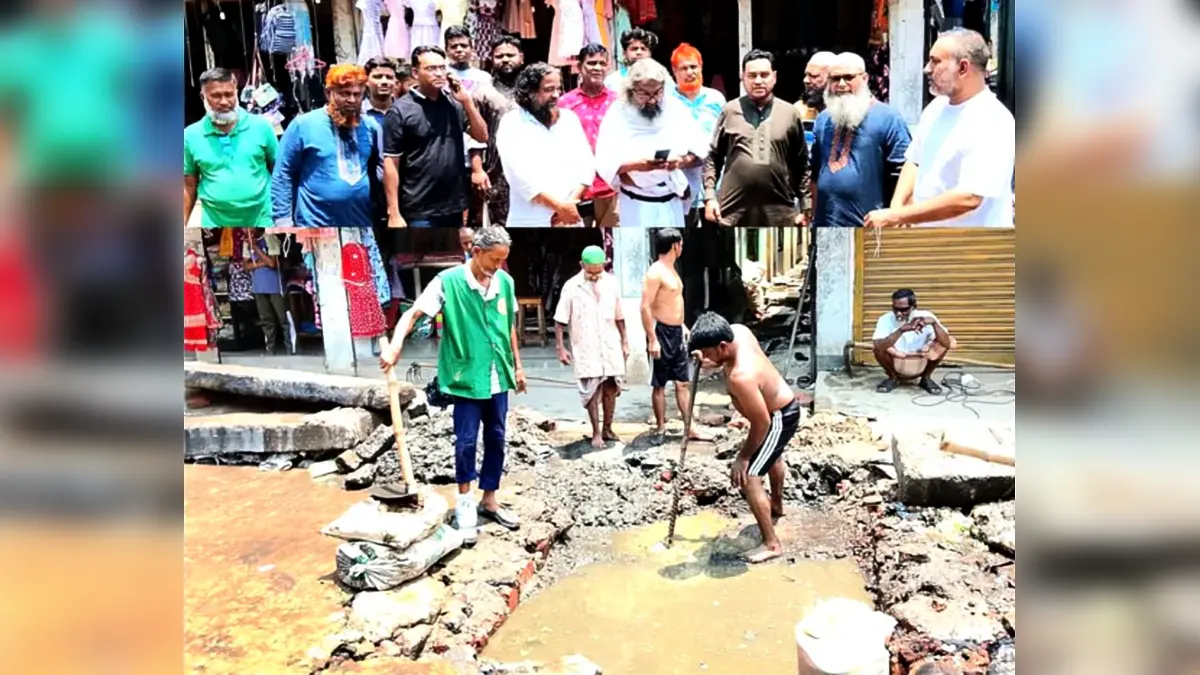টঙ্গীতে জলাবদ্ধতা নিরসনে কার্যকর উদ্যোগ নিলেন যুবদল নেতা নাজমুল হোসেন মন্ডল