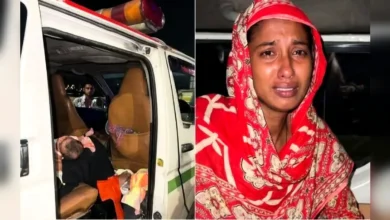 ৫ মাস বয়সী অসুস্থ নবজাতককে নিয়ে দির্ঘ ৩-৪ ঘন্টা যাবৎ এম্বুলেন্সের ভিতর আটক