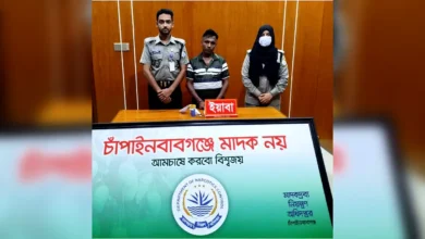 চাঁপাইনবাবগঞ্জে মাদকবিরোধী অভিযানে ২০ পিস ইয়াবাসহ একাধিক মামলার আসামি গ্রেফতার