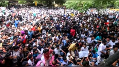 ‘ইনকিলাব জিন্দাবাদ’ স্লোগানে উত্তাল ভারতের রাজধানী