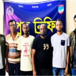 যশোরে চোরাই ট্রাক চক্রের ৪ সদস্য আটক: কেটে বিক্রি হতো যন্ত্রাংশ