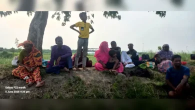 সাপার সীমান্তে নারী পুরুষ ১৭জনকে পুশ ইন করেছে বিএসএফ