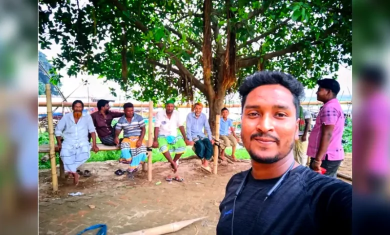 সবাই মিলে একটু বসার আর প্রাণখুলে গল্প করার জন্য এই মাচাটি তৈরি