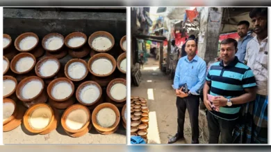 কমলনগরে মেয়াদোত্তীর্ণ দই বিক্রি, দুই ব্যবসায়ীকে ৩০ হাজার টাকা জরিমানা