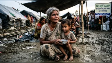 আমরা না খেয়ে থাকতে পারব, শিশুদের জন্য একটু ভাত চাই’