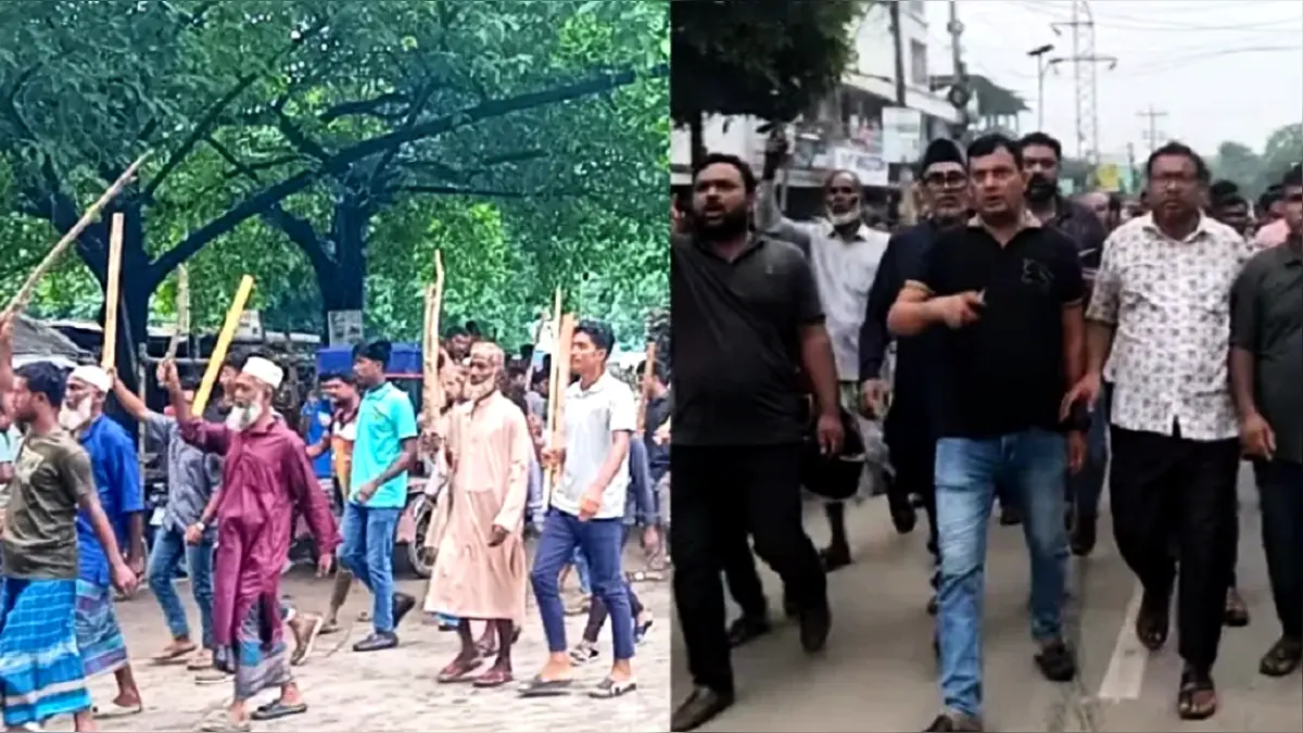 বিএনপি ও জামায়াতের পাল্টাপাল্টি মিছিল ঘিরে চুয়াডাঙ্গায় উত্তেজনা