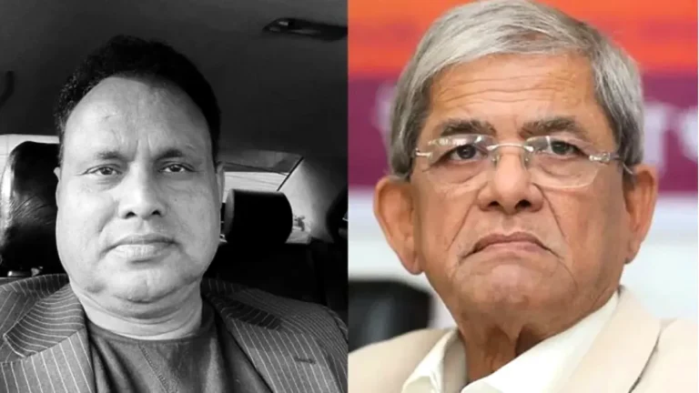 যুবদলের সাবেক সহ-সভাপতির মৃত্যুতে বিএনপি মহাসচিব মির্জা ফখরুলের শোক