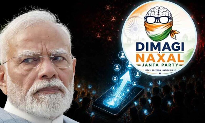 মোদির মন্তব্যের পর ‘দিমাগি নকশাল’ পার্টির আত্মপ্রকাশ, এক দিনেই অনুসারী ২ লাখ