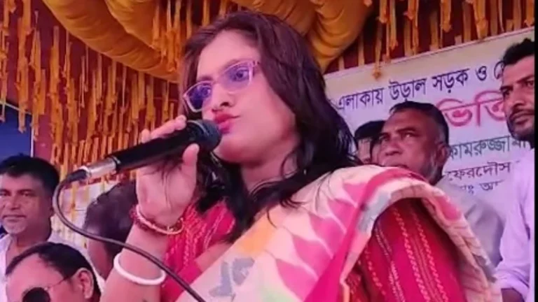 জনসভায় প্রকাশ্যে ছাত্রলীগের নাম উল্লেখ করে বিতর্কে ইউএনও