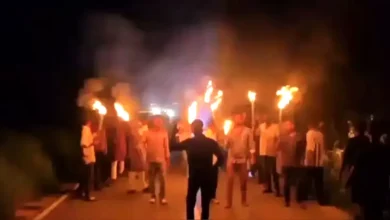 ভাঙ্গায় নিষিদ্ধ ছাত্রলীগের মশাল মিছিল