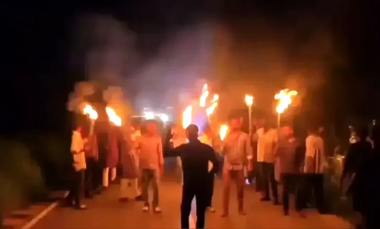 ভাঙ্গায় নিষিদ্ধ ছাত্রলীগের মশাল মিছিল