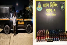 চট্টগ্রামে বিদেশি মদের বড় চালান আটক: র‌্যাব হেফাজতে যুবক