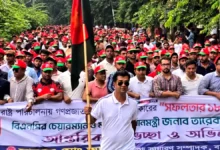 রাষ্ট্রপতি ও বিএনপির ভারপ্রাপ্ত মহাসচিবকে স্বাগত জানিয়ে ঢাবিতে ছাত্রদলের মিছিল