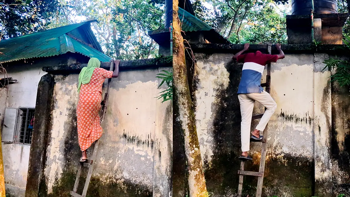 গাজীপুরে প্রভাবশালী চক্রের হাতে অবরুদ্ধ বিধবা, ২ বছর ধরে বিদ্যুৎ-পানিহীন জীবন