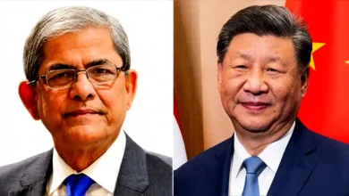 রাষ্ট্রপতি মির্জা ফখরুলকে চীনের প্রেসিডেন্ট শি জিনপিংয়ের অভিনন্দন
