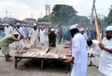 ইসলামী যুব আন্দোলনের নেতার হত্যার প্রতিবাদে মহাসড়ক অবরোধ, তীব্র যানজট