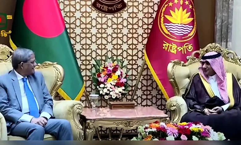 রাষ্ট্রপতির সঙ্গে সৌদির রাষ্ট্রদূতের সৌজন্য সাক্ষাৎ