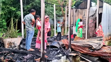 ঘুমন্ত দম্পতিকে পুড়িয়ে হত্যার চেষ্টা, টিনের বেড়া কেটে প্রাণে বাঁচলেন স্বামী-স্ত্রী