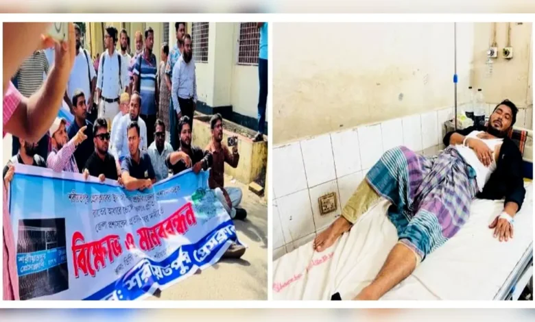 নোটিশ ছাড়াই প্রেসক্লাবের সীমানাপ্রাচীর গুড়িয়ে দিলো প্রশাসন,ডিসির গাড়ি আটকে সাংবাদিকদের বিক্ষোভ