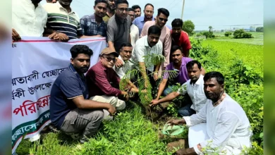 শিবালয়ে স্বেচ্ছাসেবক দলের পরিচ্ছন্নতা অভিযান ও বৃক্ষরোপণ