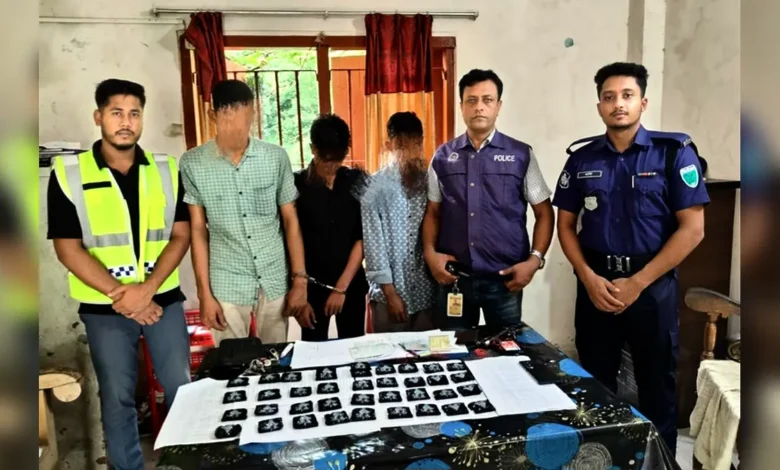 সিলেটে ২২লাখ ৫০হাজার টাকার ইয়াবাসহ আটক ৩