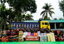 বিজয়নগরে বিজিবির অভিযানে কোটি টাকার ভারতীয় চোরাইপণ্য আটক