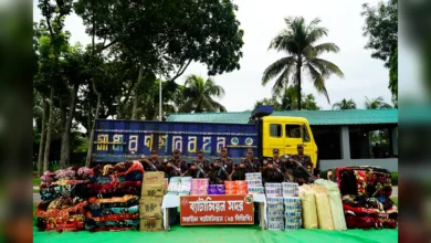 বিজয়নগরে বিজিবির অভিযানে কোটি টাকার ভারতীয় চোরাইপণ্য আটক