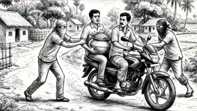 চুয়াডাঙ্গায় অস্ত্রের মুখে জিম্মি, মোটরসাইকেল-খিচুড়ি ছিনতাই