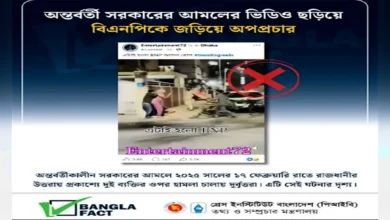 পুরোনো ভিডিও দিয়ে বিএনপির বিরুদ্ধে অপপ্রচার: বাংলাফ্যাক্টের শনাক্তকরণ